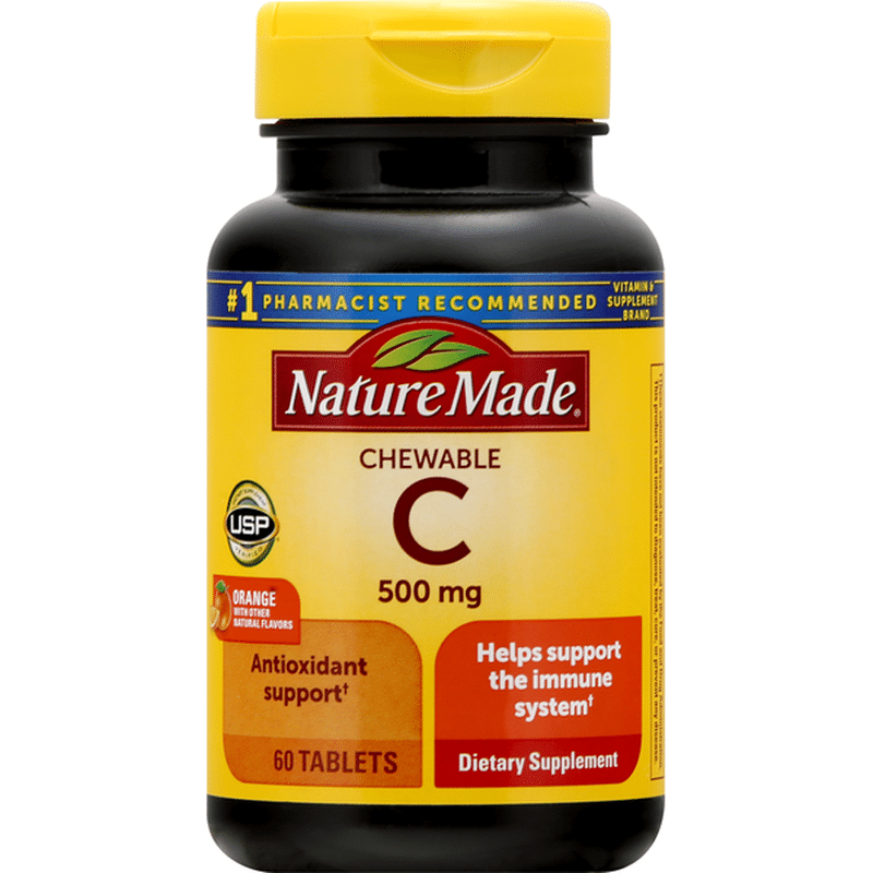 Nature Made Chewable Vitamin C 500 mg Tablets (60 ct) from CVS Pharmacy