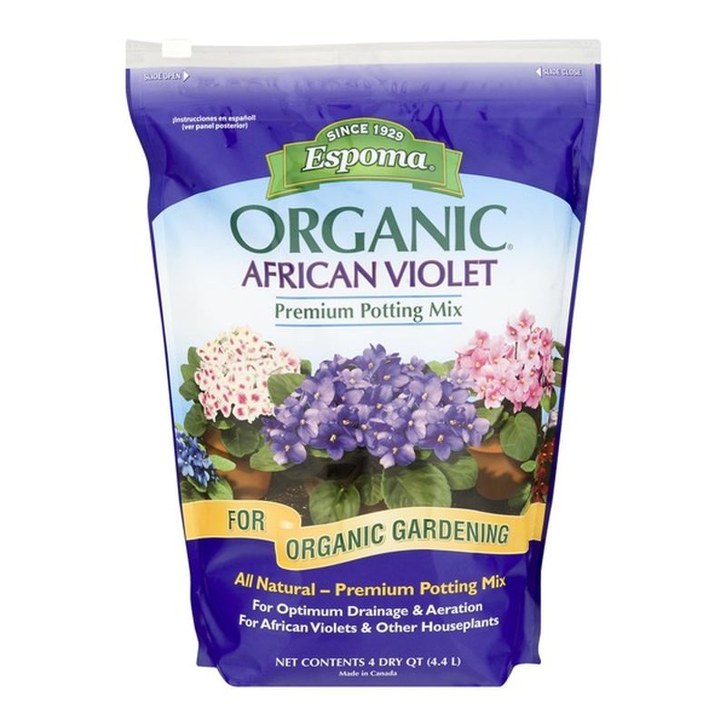 Espoma Organic Premium Potting Mix African Violet (4 qt) - Instacart