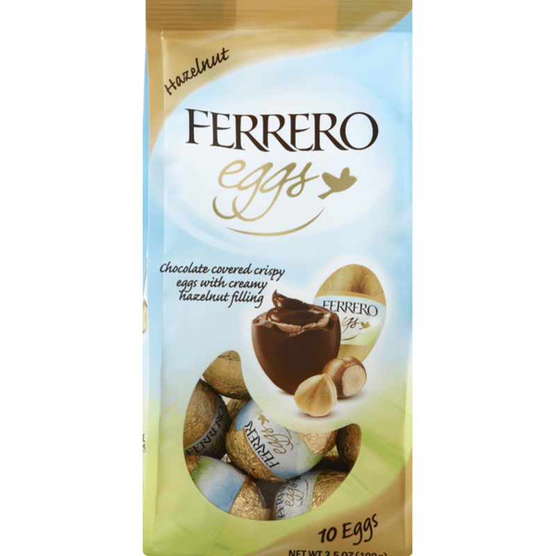 Ferrero Chocolate Covered Crispy Eggs with Creamy Hazelnut Filling (3.5