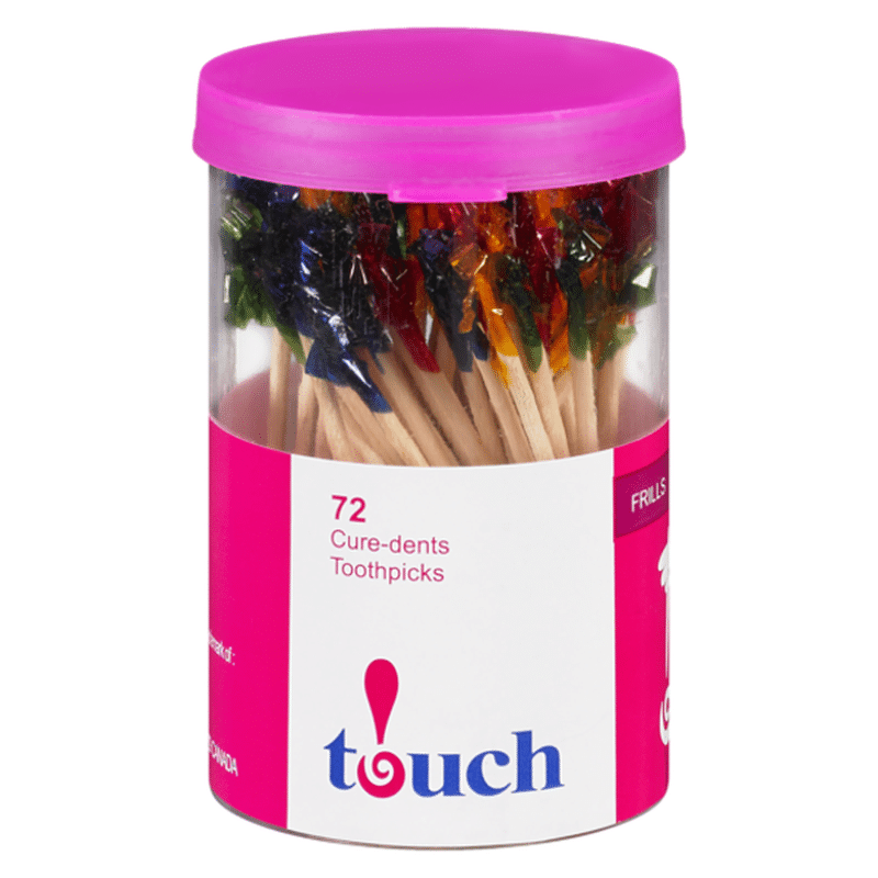 Touch Toothpick Jar With Frills (72 ct) Delivery or Pickup Near Me
