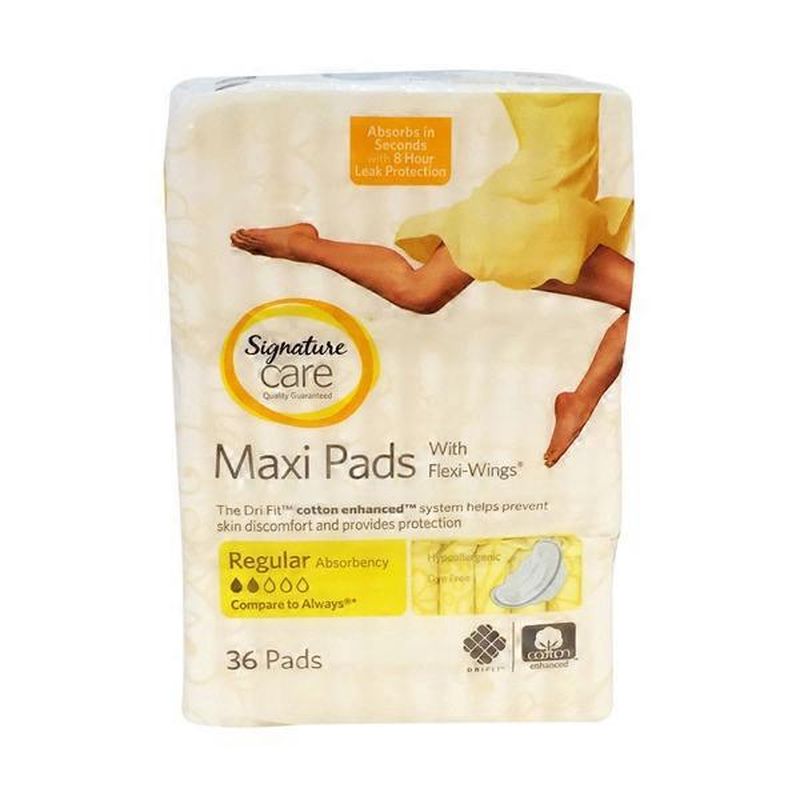 Signature Care Maxi Pads With Wings (g) from Safeway Instacart