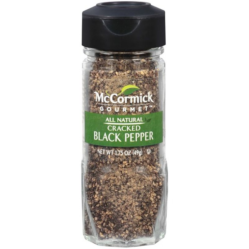 McCormick Gourmet™ Cracked Black Pepper (1.75 oz) - Instacart