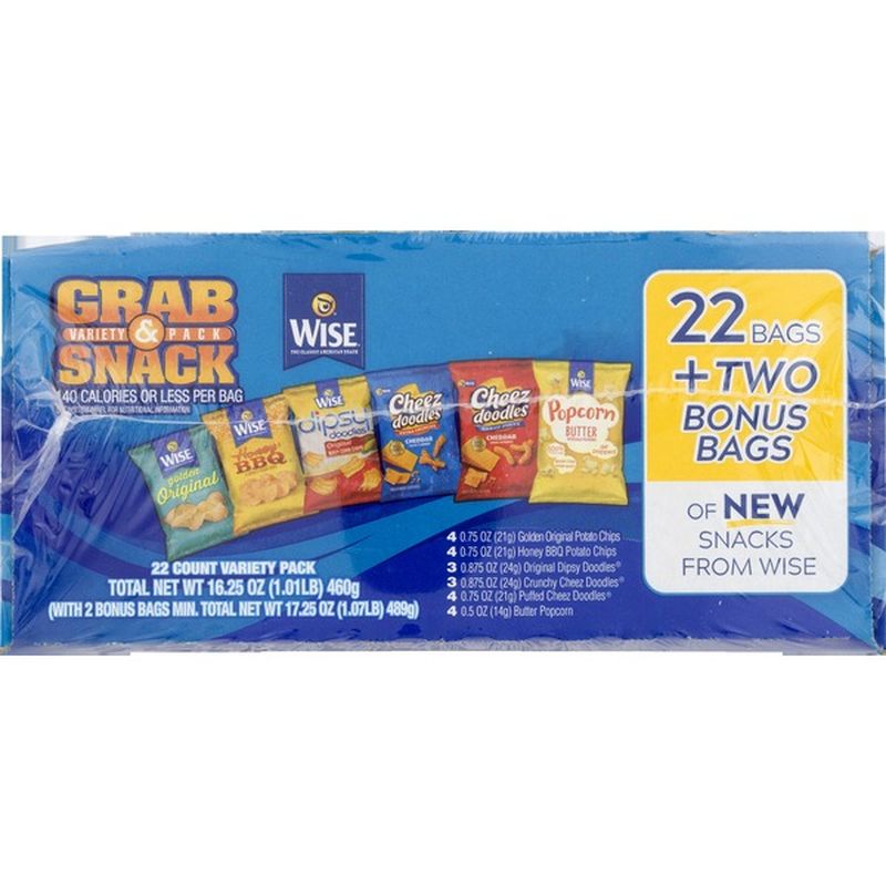 Wise Grab Snack Variety Pack (24 each) Instacart
