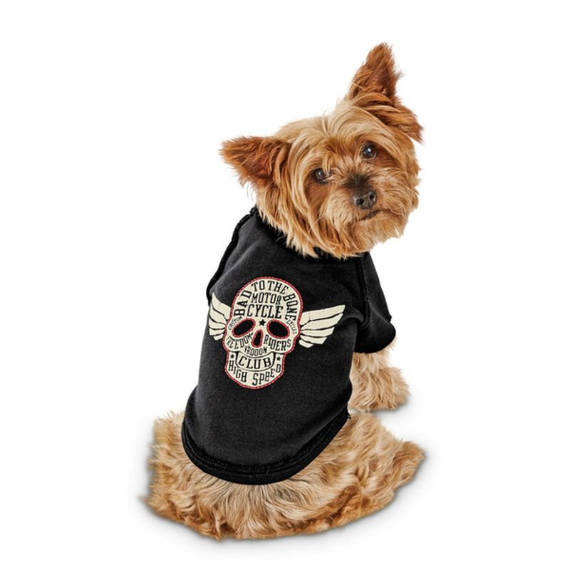 Bond Extra Small Black Moto Skull T Shirt