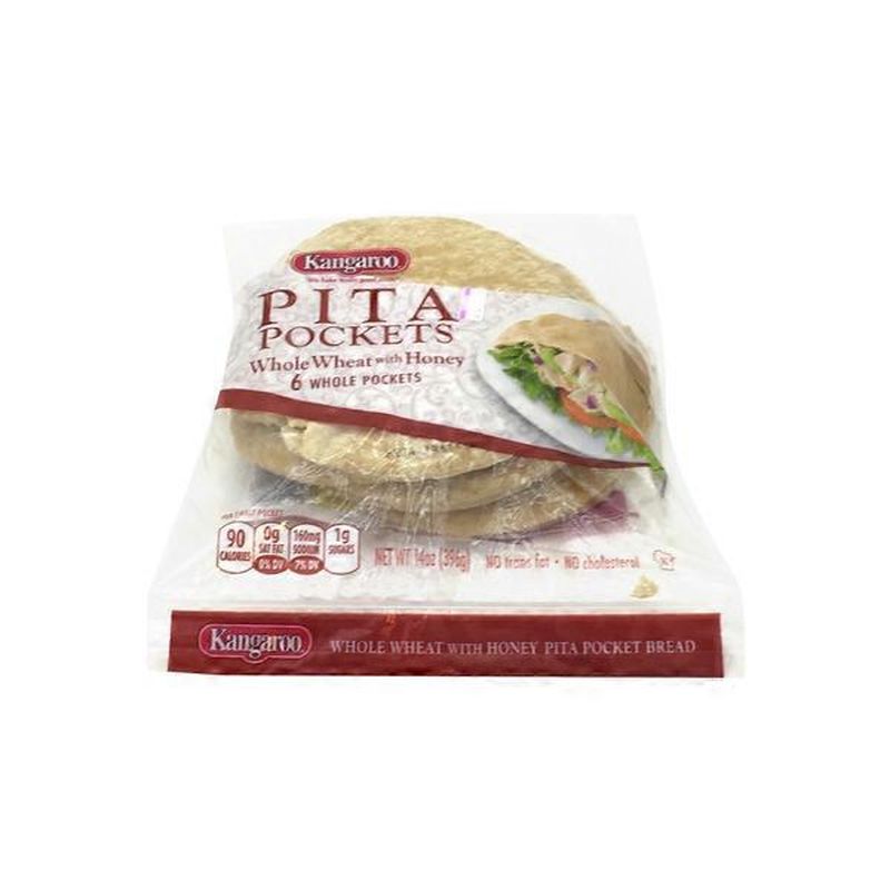 Kangaroo Pita Pocket Whole Wheat Pita Pocket Bread (14 oz) Instacart