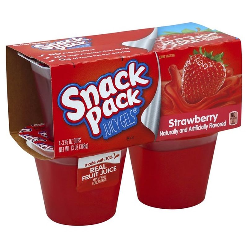 Snack Pack Gel Strawberry (3.25 oz) Instacart