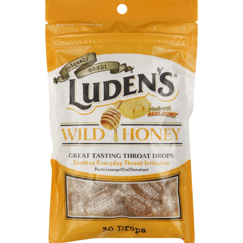 Luden's Throat Drops, Wild Honey (30 each) Instacart