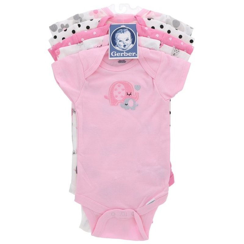Gerber 0 to 3 Months Elephant Onesies