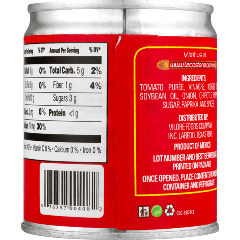 La Costeña Chipotle Sauce, Medium (7.76 oz) Instacart