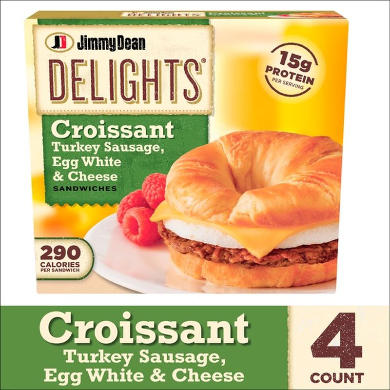 Jimmy Dean Turkey Sausage, Egg White & Cheese Sandwiches (4.8 oz