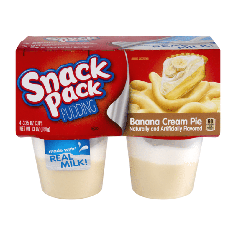 Snack Pack Pudding Banana Cream Pie (3.25 oz) - Instacart