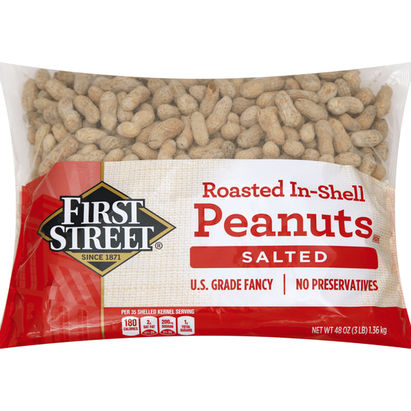 First Street Peanuts, Roasted InShell, Salted (48 oz) Instacart