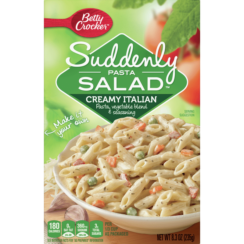 Suddenly Pasta Salad Pasta, Creamy Italian (8.3 oz) Instacart