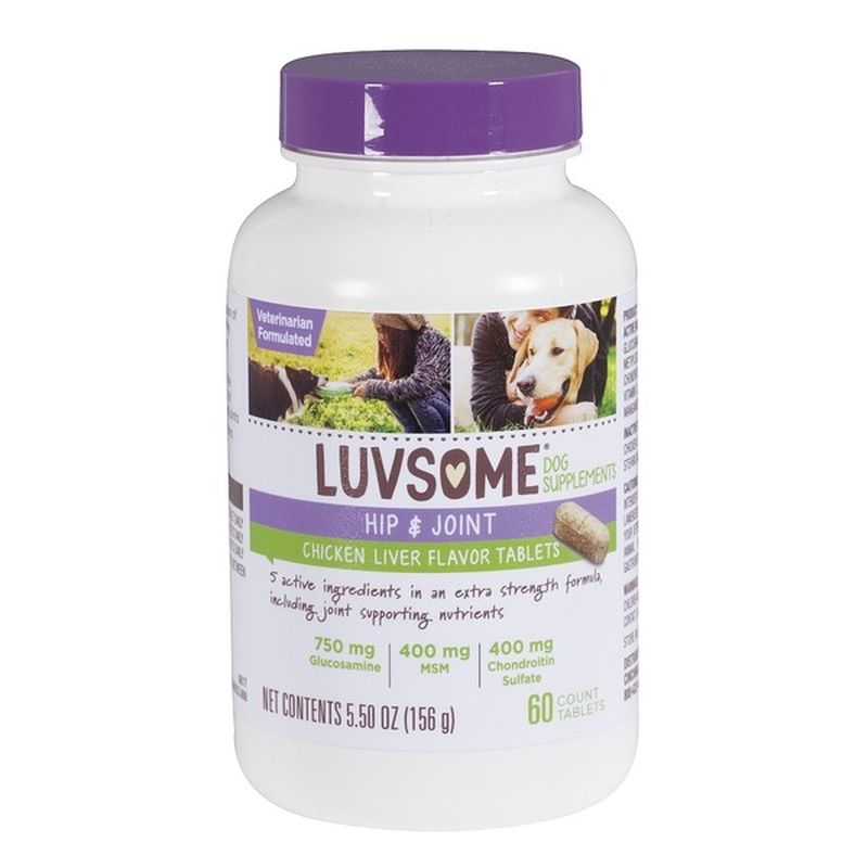 Luvsome Hip & Joint Chicken Liver Flavor Tablets