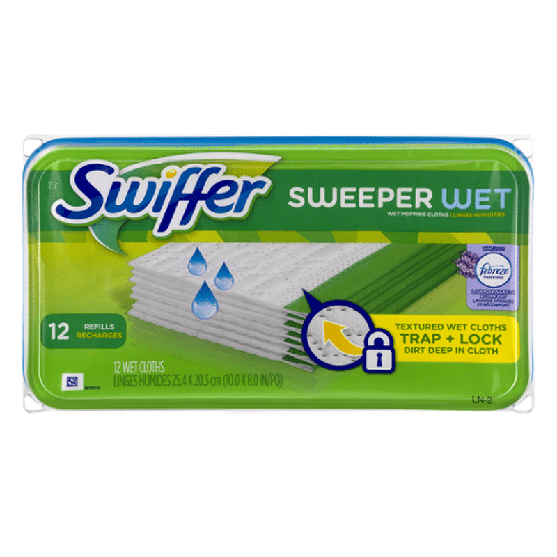 Swiffer Wet Mopping Cloths, Lavender Vanilla & Comfort (12 ct) from ...