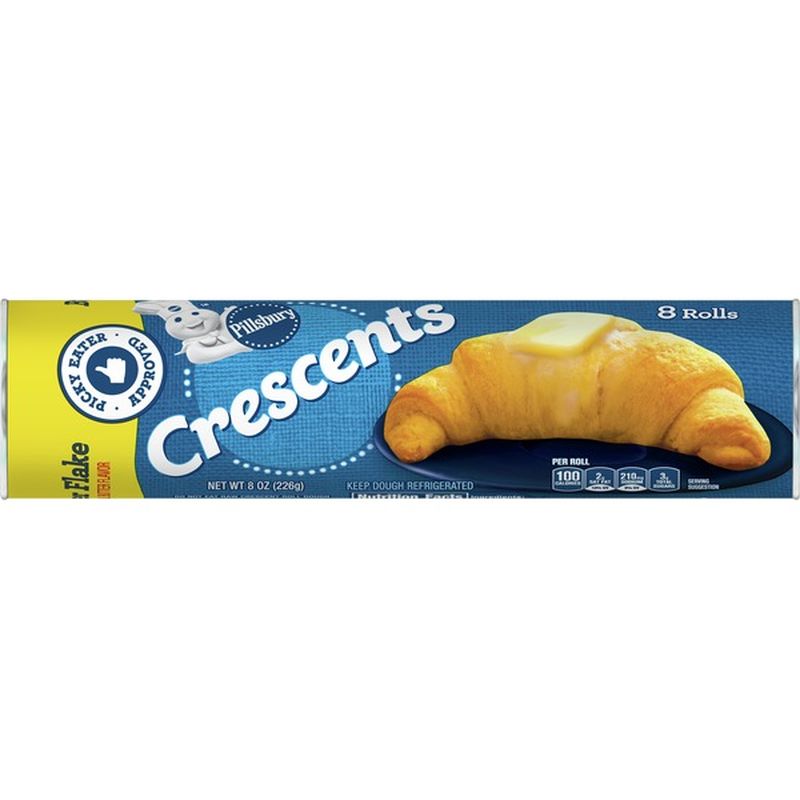 Pillsbury Crescents Butter Flake 8 Each Instacart