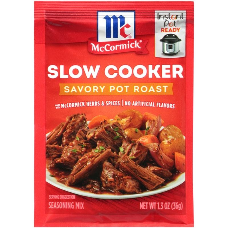McCormick® Slow Cooker Savory Pot Roast Seasoning Mix (1.3 oz) - Instacart