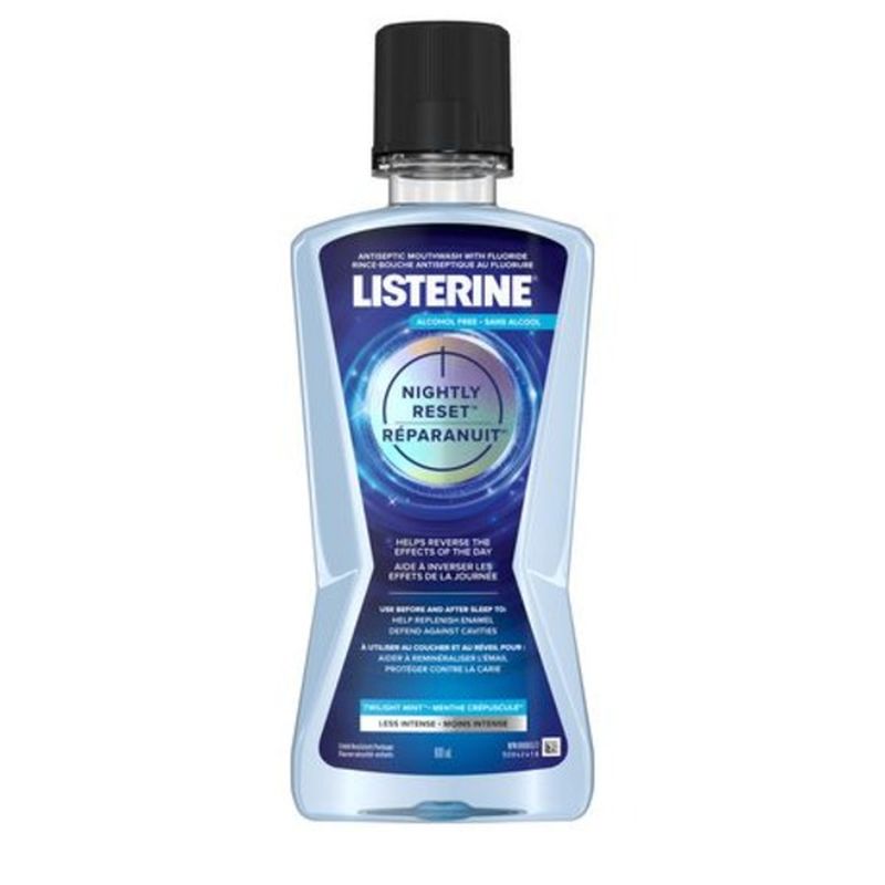 Listerine Nightly Reset Anticavity Fluoride AlcoholFree Mouthwash