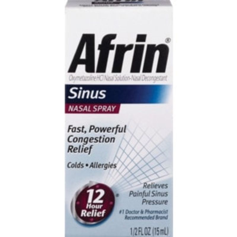 sinus decongestant spray