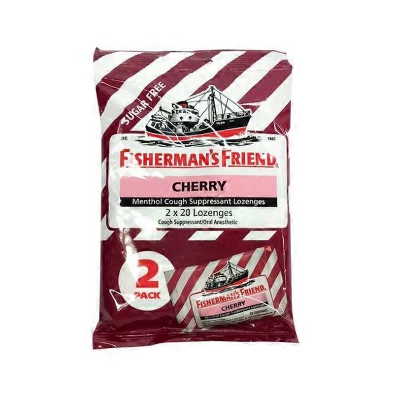 Fisherman's Friend Cherry Menthol Cough Suppressant Lozenges (40 ct