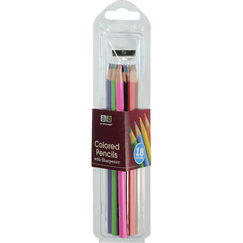 Art Advantage Colored Pencils With Sharpener