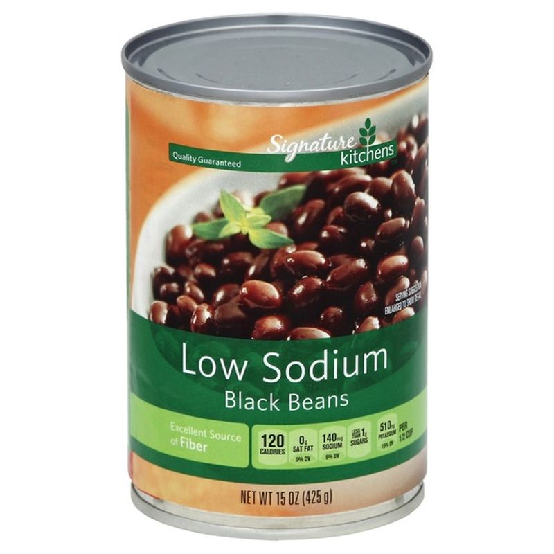 Signature Kitchens Low Sodium Black Beans (15 oz) from Safeway Instacart