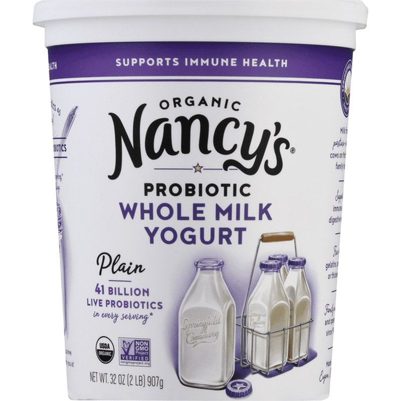 Nancy's Yogurt, Organic, Plain, Whole Milk (32 oz) from Central Coop