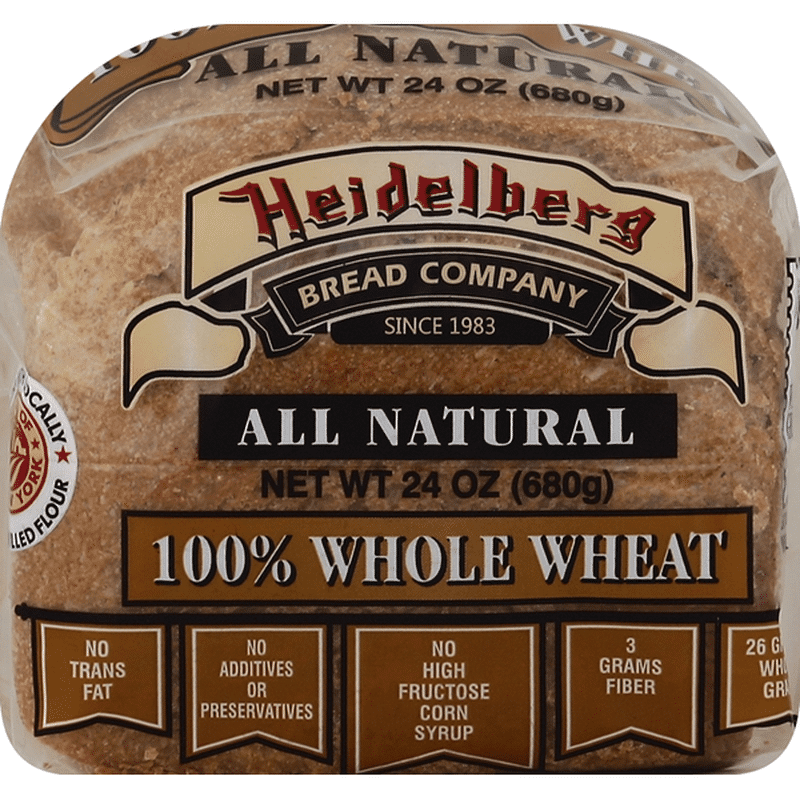 Heidelberg Bread Bread, 100 Whole Wheat (24 oz) Delivery or Pickup
