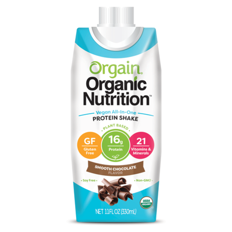 Orgain Protein Shake, Smooth Chocolate Flavor (11 oz) Instacart