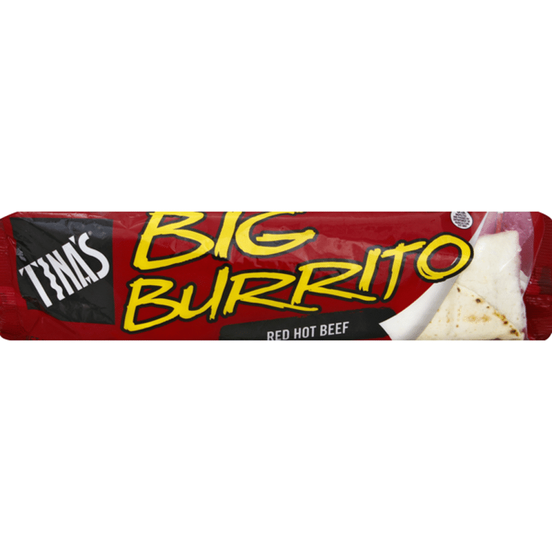 Tina's Burrito, Red Hot Beef, Big (10 oz) - Instacart