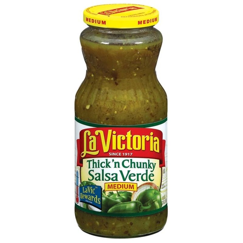 La Victoria Medium Thick'n Chunky Salsa Verde (24 Oz) - Instacart