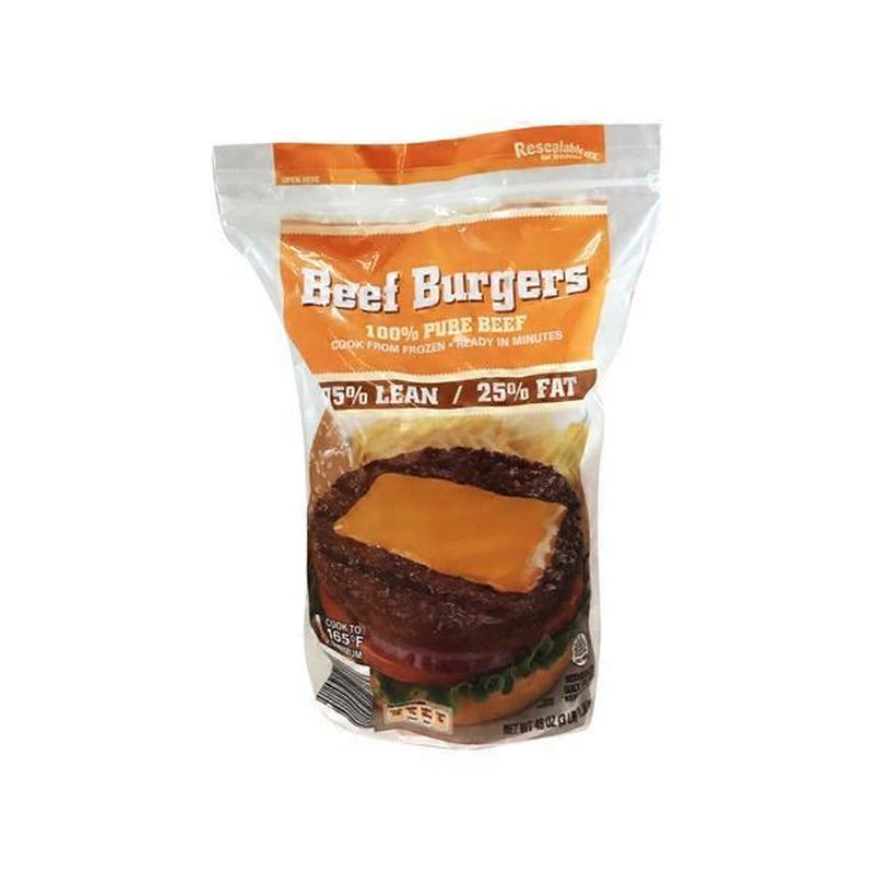 75/25 Ground Beef Patties (3 lb) - Instacart