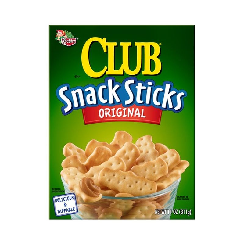 Keebler Club Snack Sticks Crackers Original (11 oz) Instacart