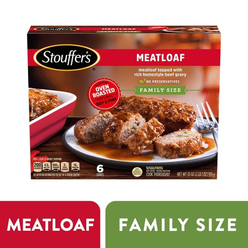 Stouffer S Family Size Meatloaf Frozen Meal 33 Oz Instacart