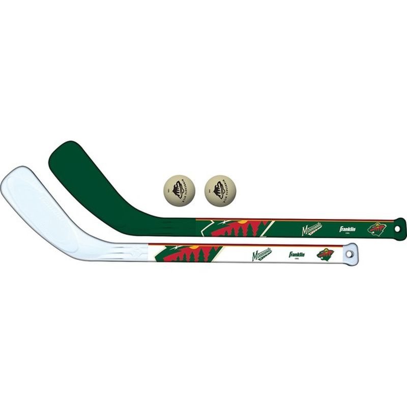 Franklin Sports Minnesota Wild Mini Player Stick Set