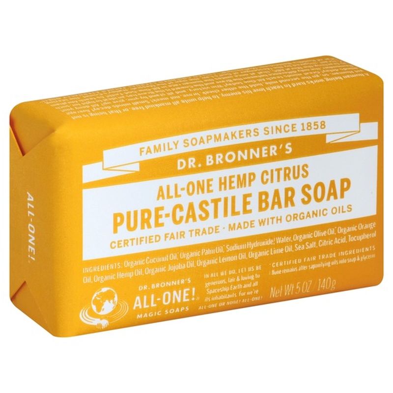 Dr. Bronner's Bar Soap, AllOne Hemp Citrus (5 oz) Instacart