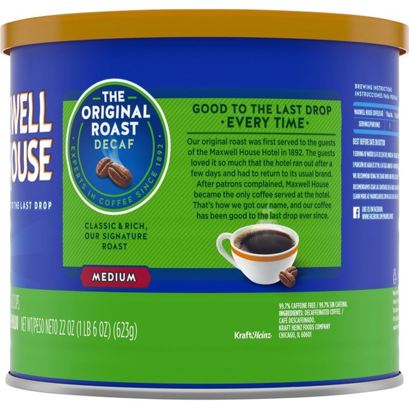 maxwell house instant coffee caffeine content