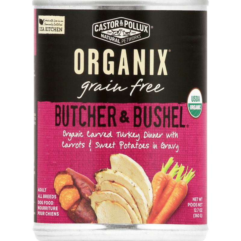 Organix Dog Food, Organic Carved Turkey Dinner With Carrots & Sweet