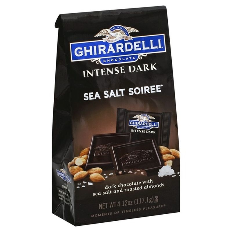 Ghirardelli Chocolate Intense Dark Chocolate Squares Sea Salt Soiree