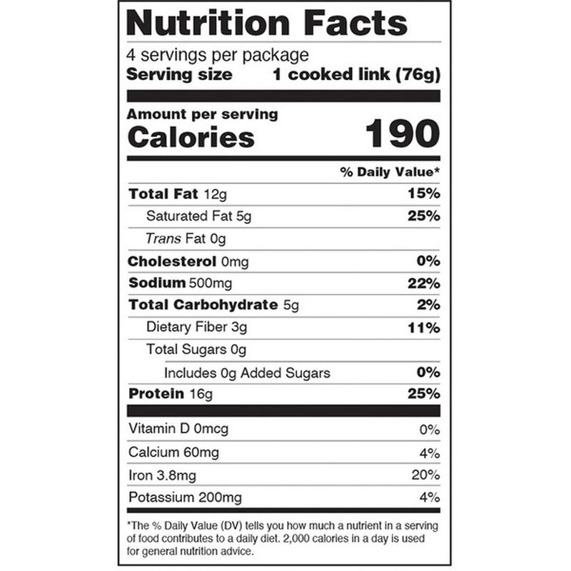 Beyond Meat Original Brat Plant-Based Sausages