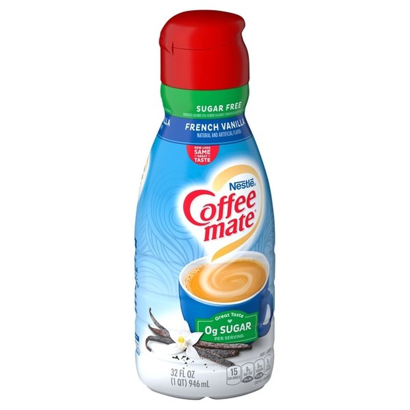 Nestlé Coffee Mate Sugar Free French Vanilla Liquid Coffee Creamer (32