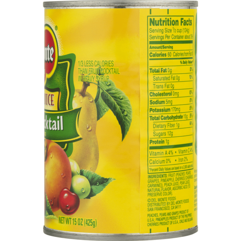 Del Monte Fruit Cocktail in Fruit Juice (15 oz) - Instacart