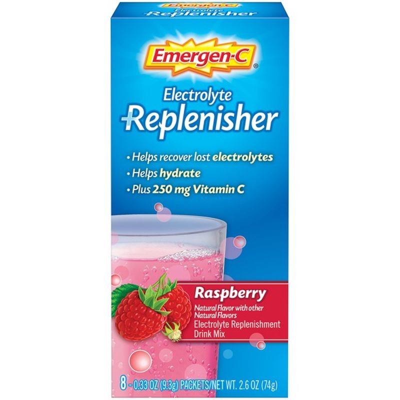 EmergenC Electrolyte Replenisher Raspberry Electrolyte