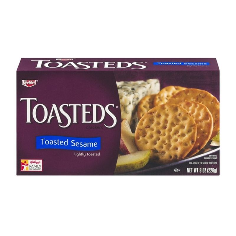 Keebler Toasteds Toasted Sesame Crackers (8 oz) - Instacart