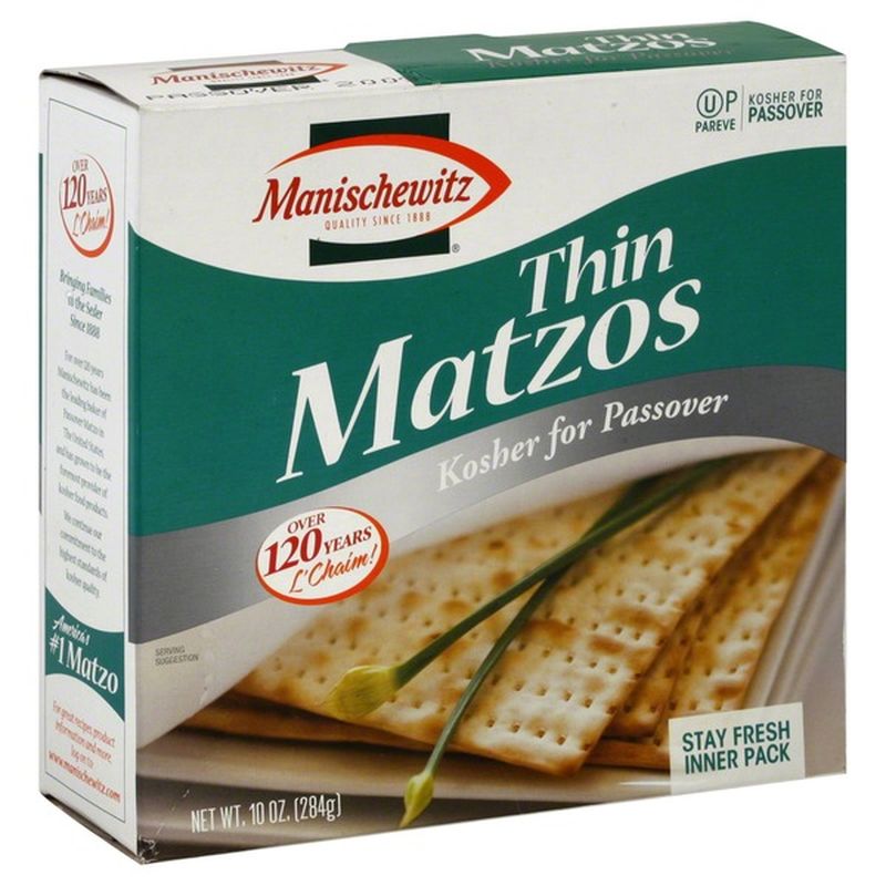 Manischewitz Thin Unsalted Matzos (10 oz) Instacart