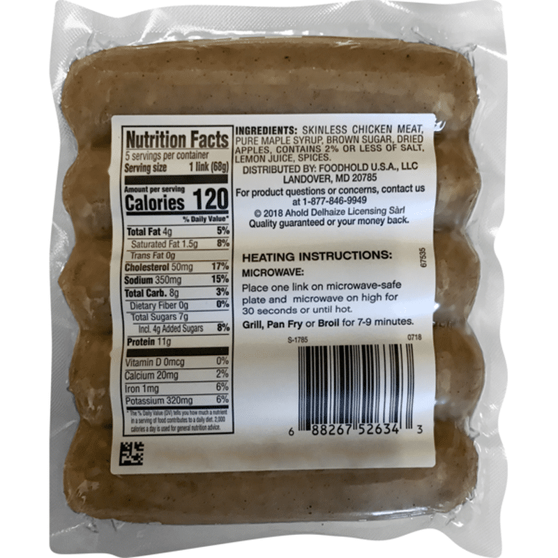 Nature's Promise Apple Chicken Sausage (12 oz) from Food Lion - Instacart