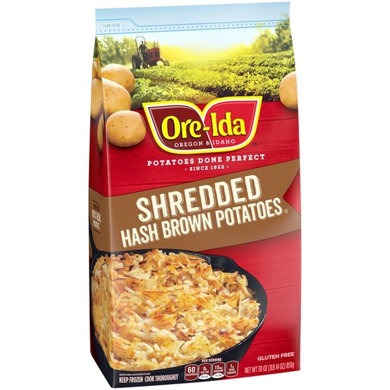 Ore-Ida Shredded Hash Brown Potatoes (30 oz) - Instacart