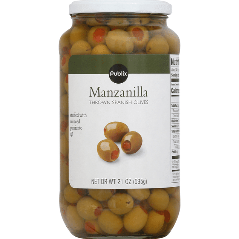 Publix Spanish Olives, Thrown, Manzanilla (21 oz) Instacart