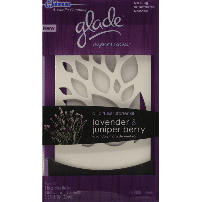 Glade Oil Diffuser Starter Kit, Lavender & Juniper Berry (1 each