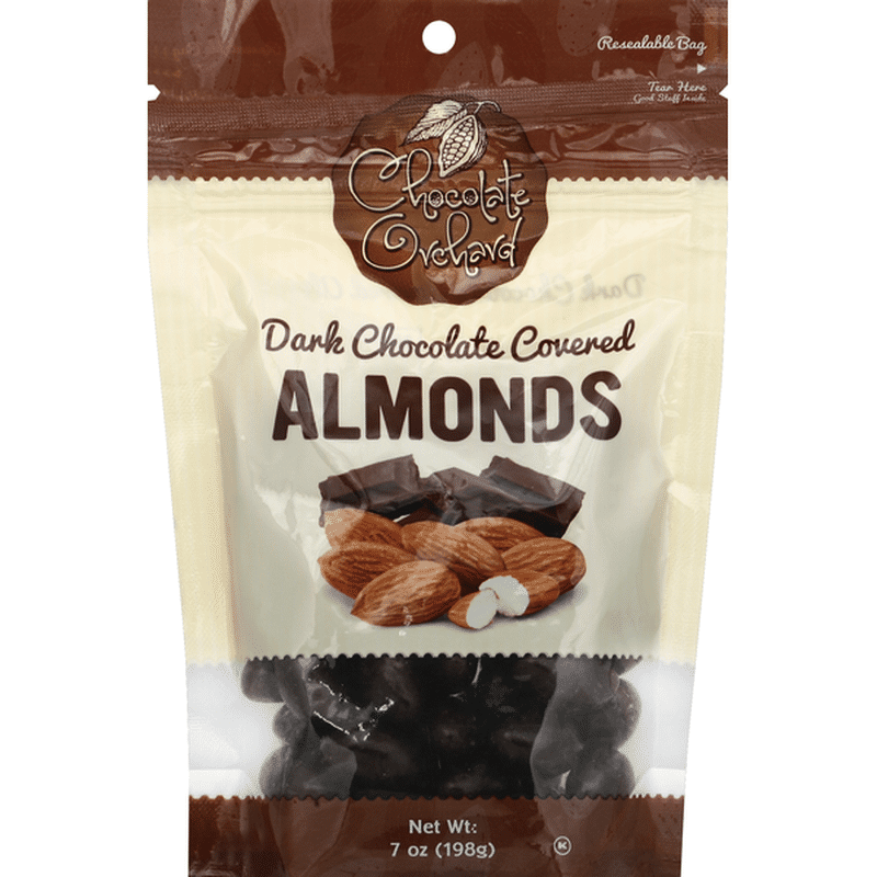 Chocolate Orchard Almonds, Dark Chocolate Covered (7 oz) - Instacart